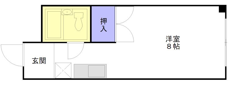 サウスピア 201号室 間取り