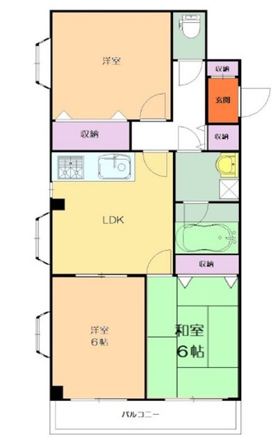 エミネンス本太 301号室 間取り