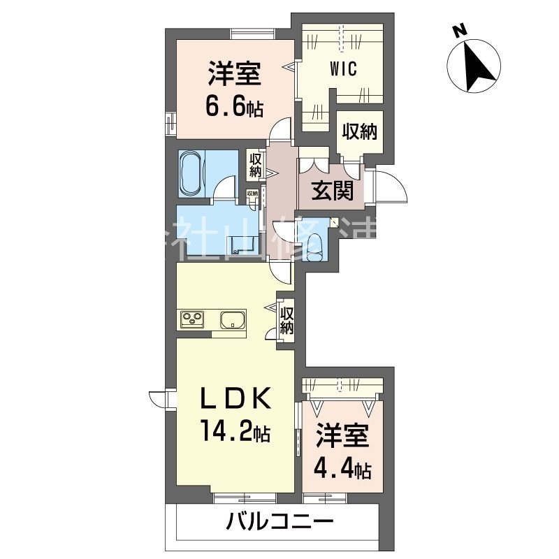 ヴァンガード 201号室 間取り