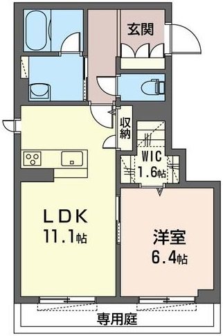 フォレナ 103号室 間取り