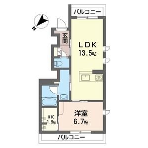 プレディーナ根岸 101号室 間取り