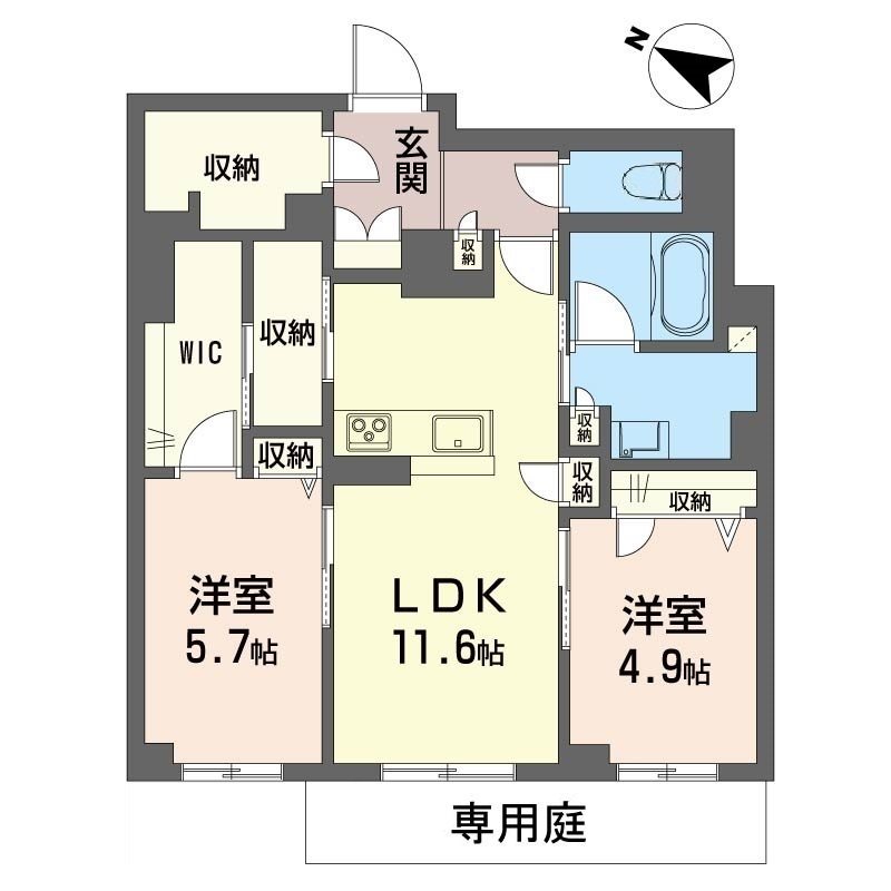 サン宮前 102号室 間取り