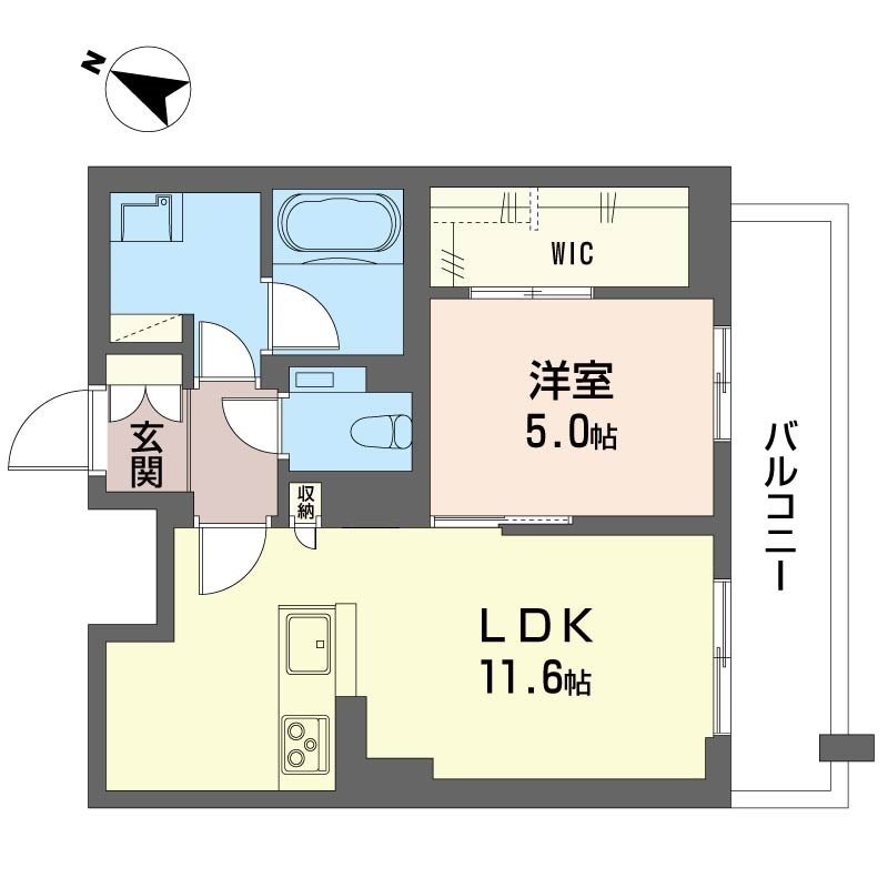 サン宮前 201号室 間取り