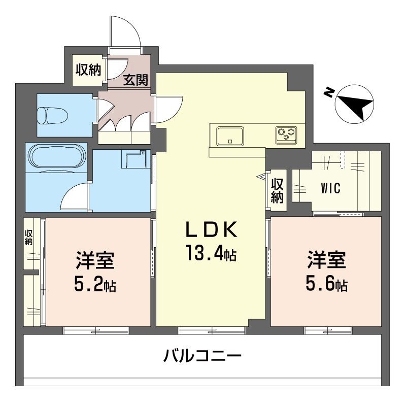 サン宮前 403号室 間取り