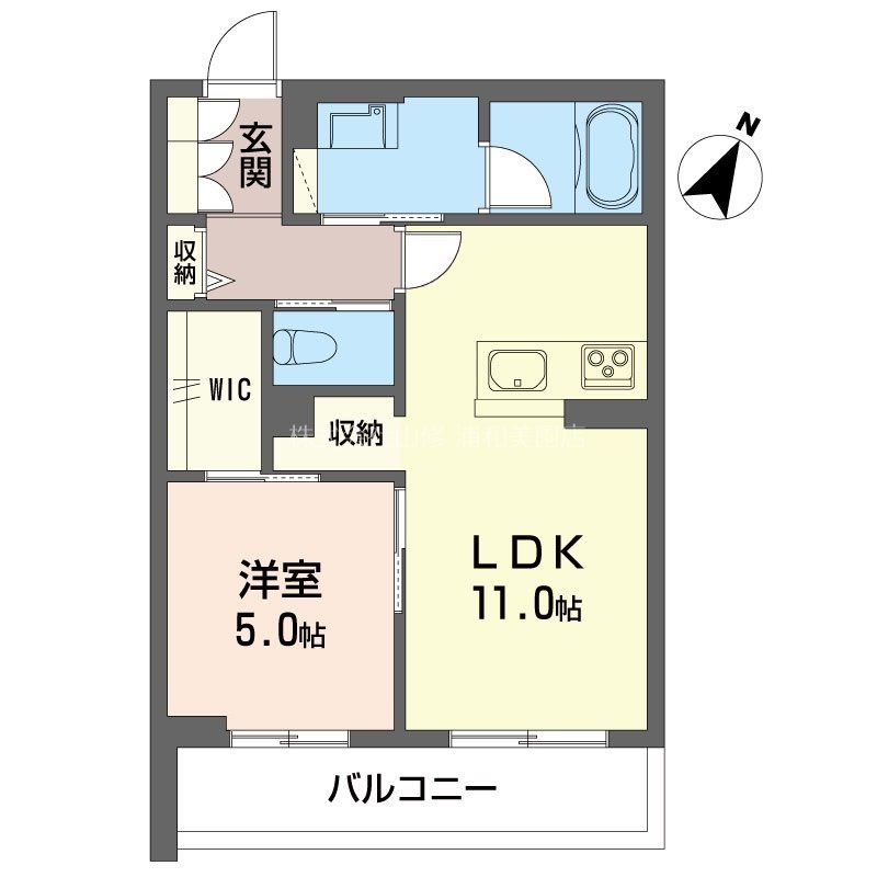 リヴァソーレ 104号室 間取り