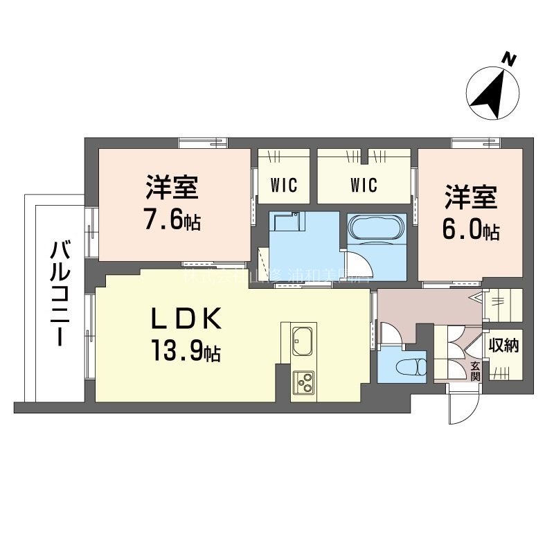 リヴァソーレ 201号室 間取り