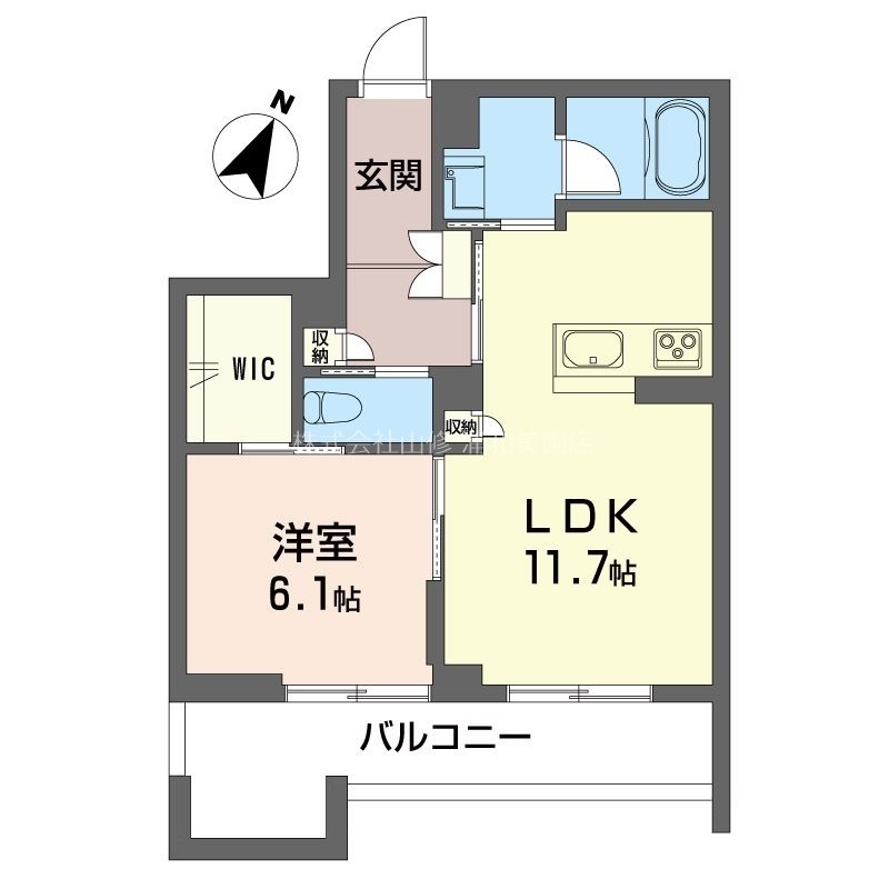 リヴァソーレ 204号室 間取り