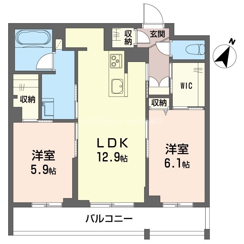 リヴァソーレ 303号室 間取り
