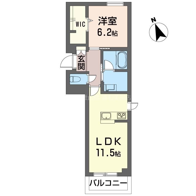 クオレール 303号室 間取り