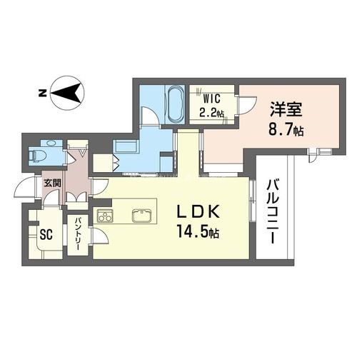 ウィズプラス浦和美園ウエスト　A棟 203号室 間取り
