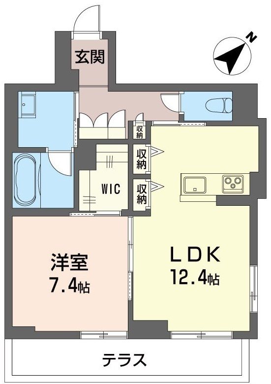ラルク 101号室 間取り