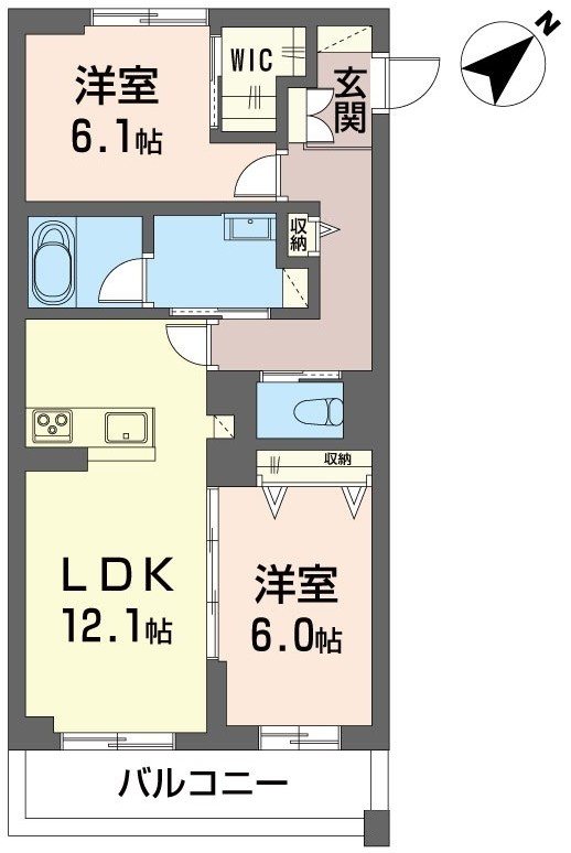 ラルク 203号室 間取り