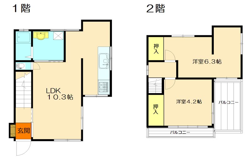 根岸5丁目貸家 間取り