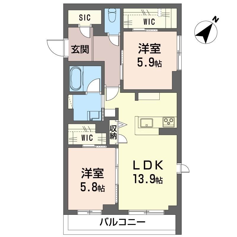 アピオン 101号室 間取り