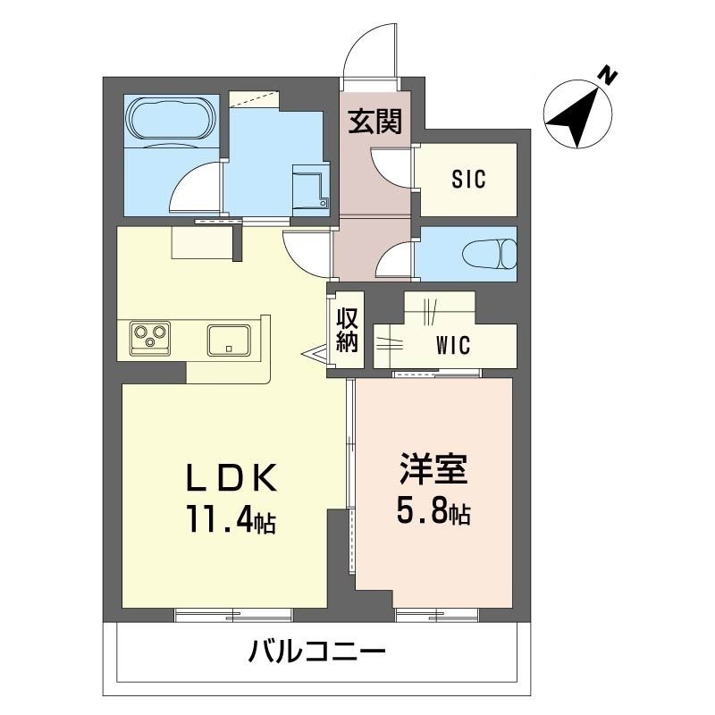 アピオン 302号室 間取り