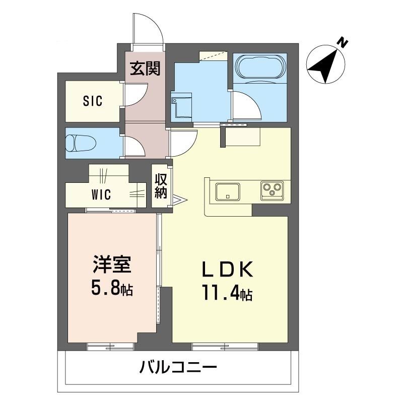 アピオン 303号室 間取り