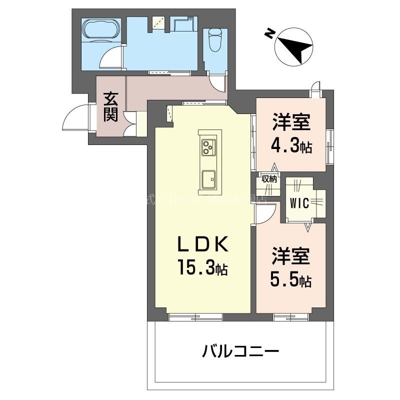 ジョイアスガード浦和美園 101号室 間取り