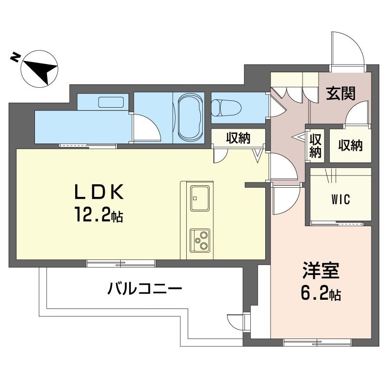 ロスマリーノ　東川口 204号室 間取り