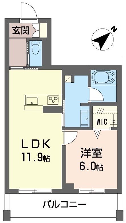 ラルク 202号室 間取り