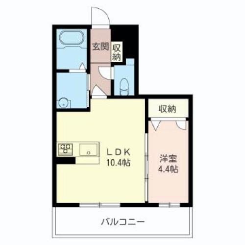 ル・コンセルト 202号室 間取り