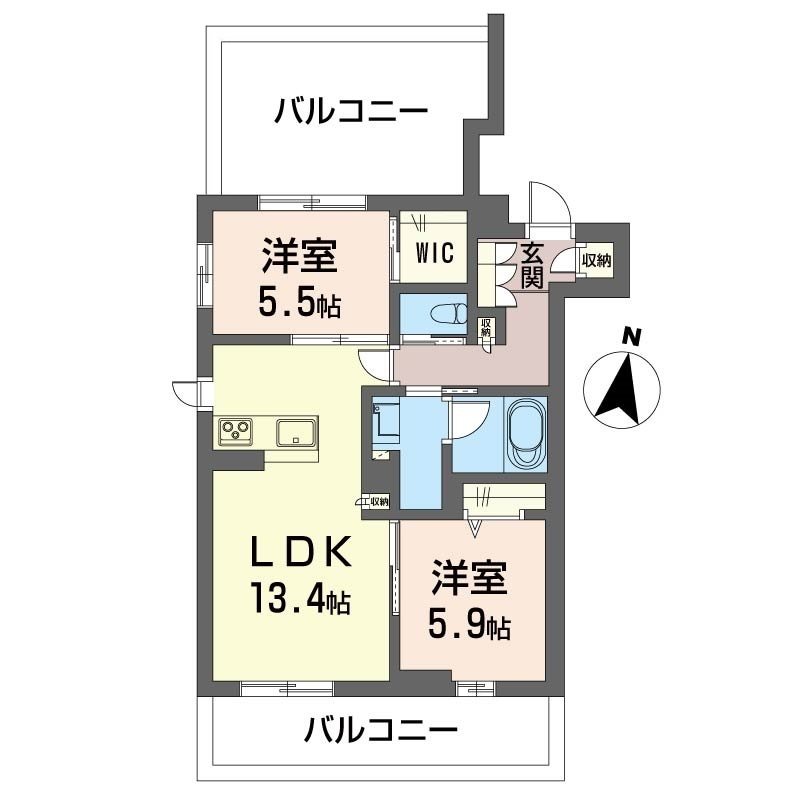シエロエストレラード 305号室 間取り