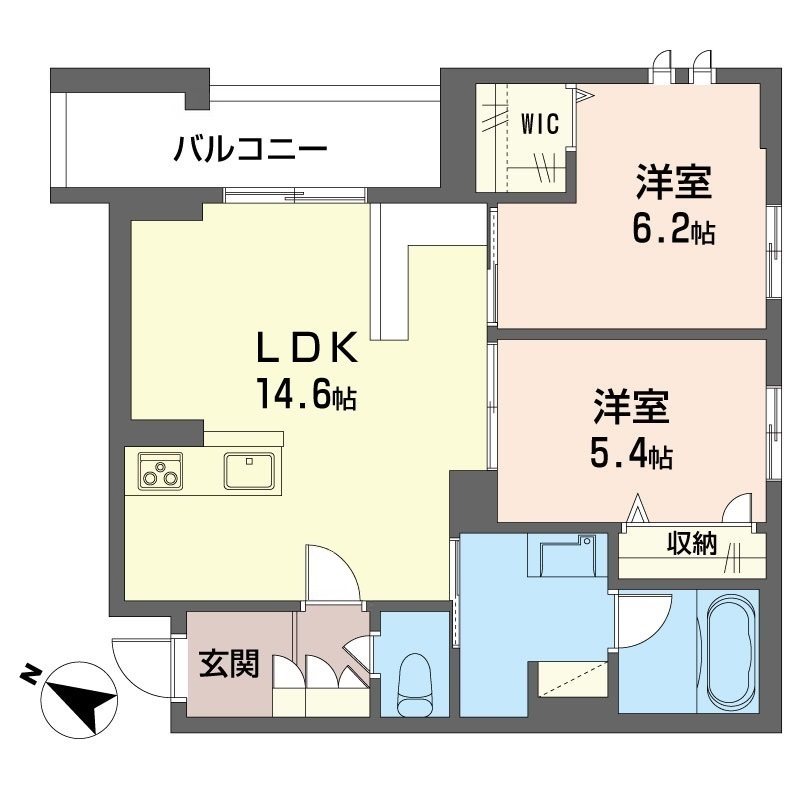 ジョイアスガード浦和美園 203号室 間取り