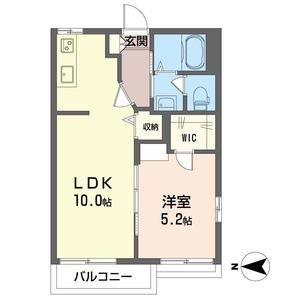 ローゼハイム 201号室 間取り