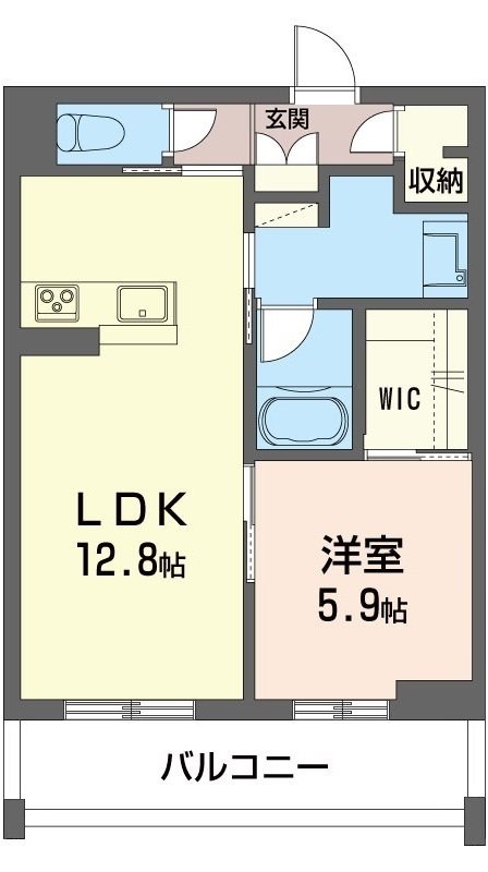 プレディーナ武蔵浦和 303号室 間取り