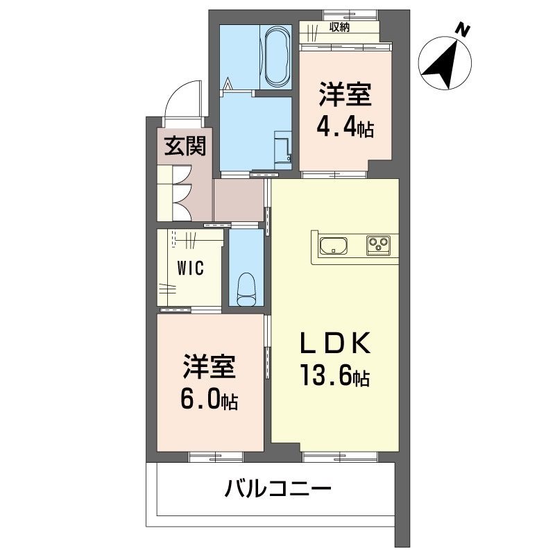 リリーフィア 101号室 間取り