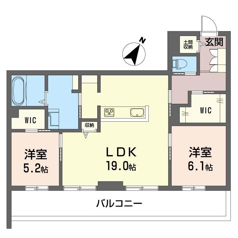 リリーフィア 102号室 間取り