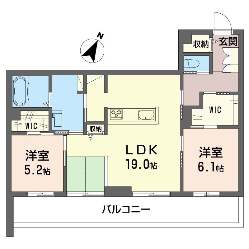 リリーフィア 102号室 間取り