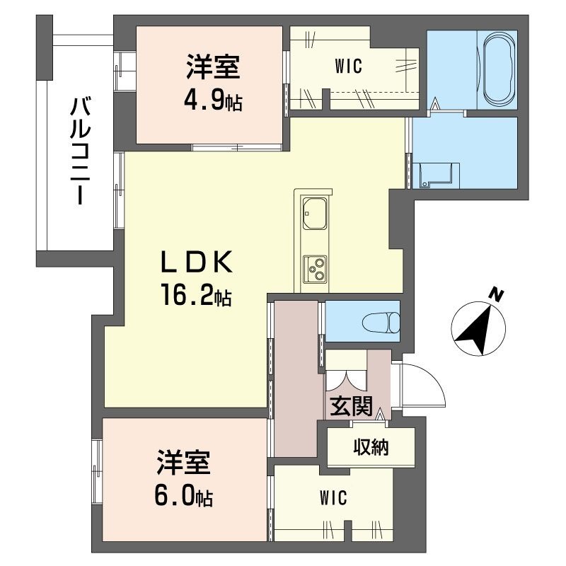 リリーフィア 103号室 間取り