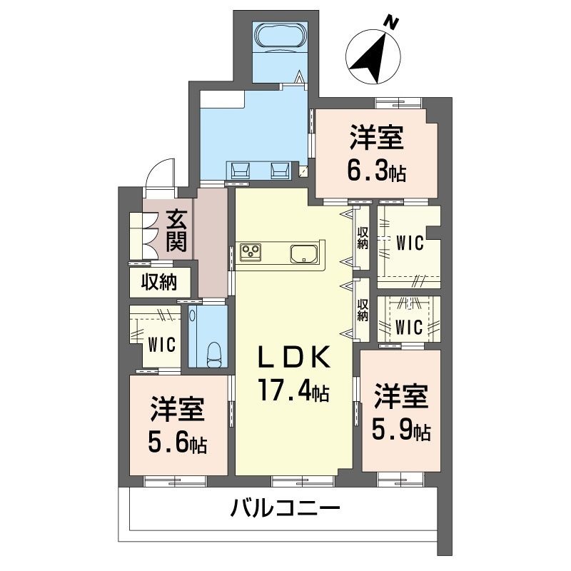 リリーフィア 201号室 間取り