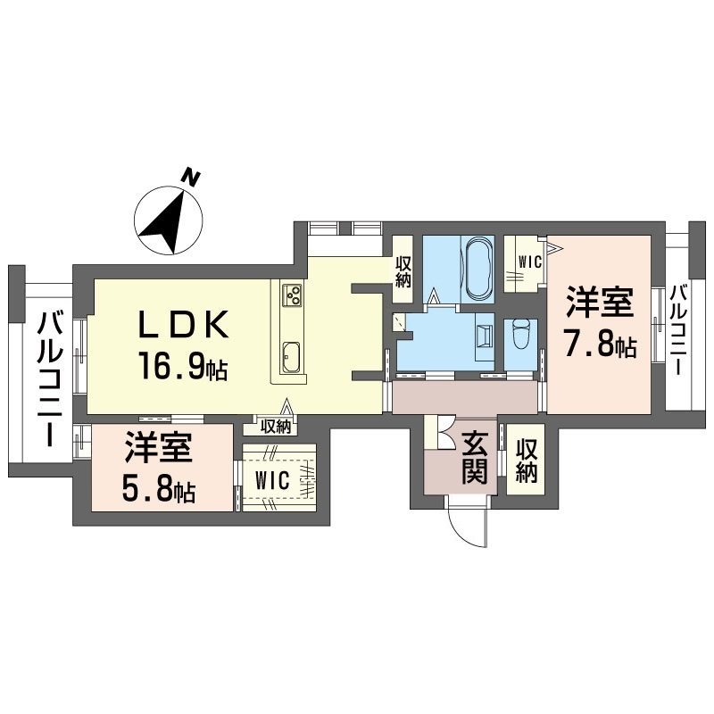 リリーフィア 303号室 間取り