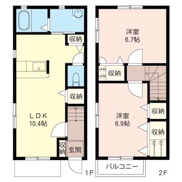 ルナ・ハイム　A 101号室 間取り
