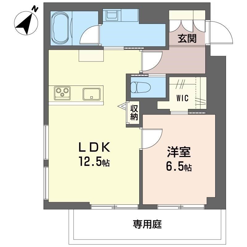 エルシエル 101号室 間取り