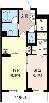 セントリヴィエ東川口 206号室 間取り