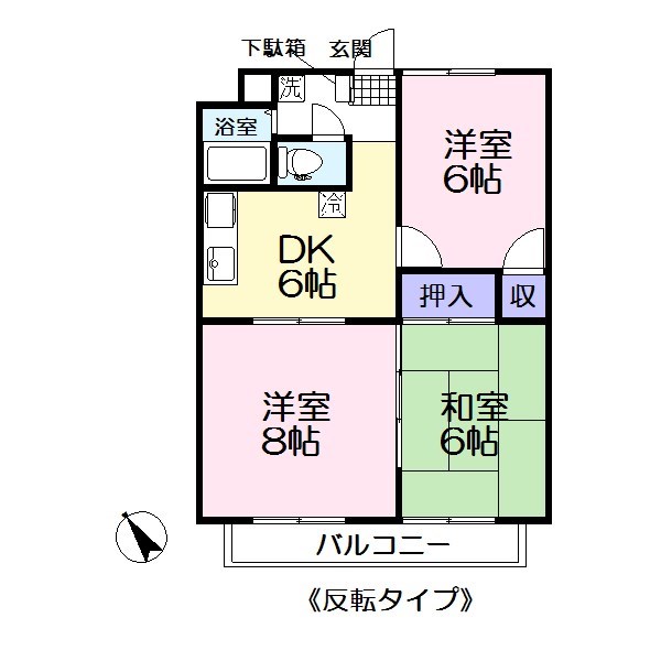 ベルメゾン 202号室 間取り