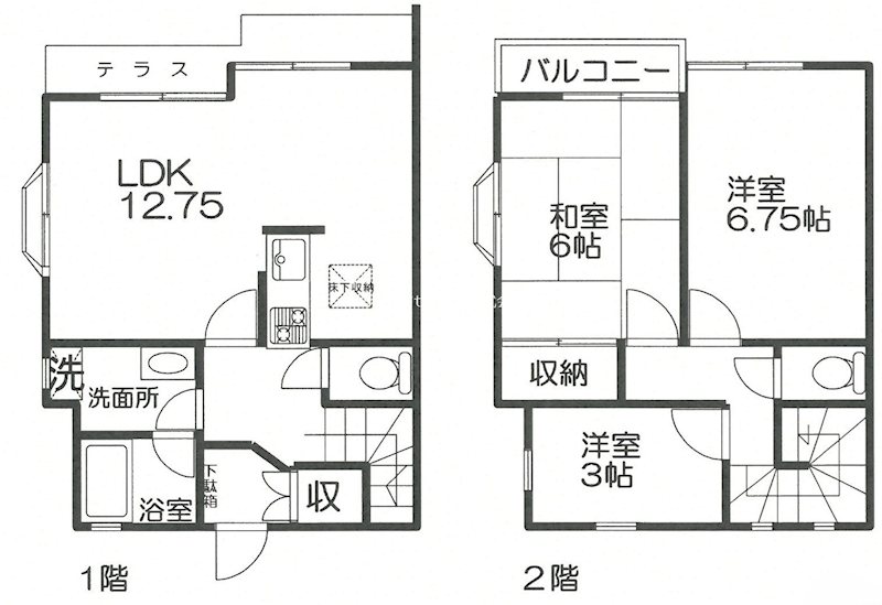今西テラス A-1号室 間取り