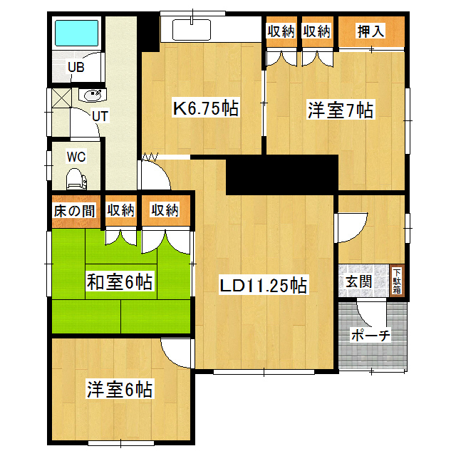 北海道網走郡美幌町三橋町１丁目7番地17 間取り