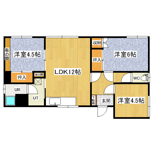 北海道網走郡美幌町元町46番地37 間取り