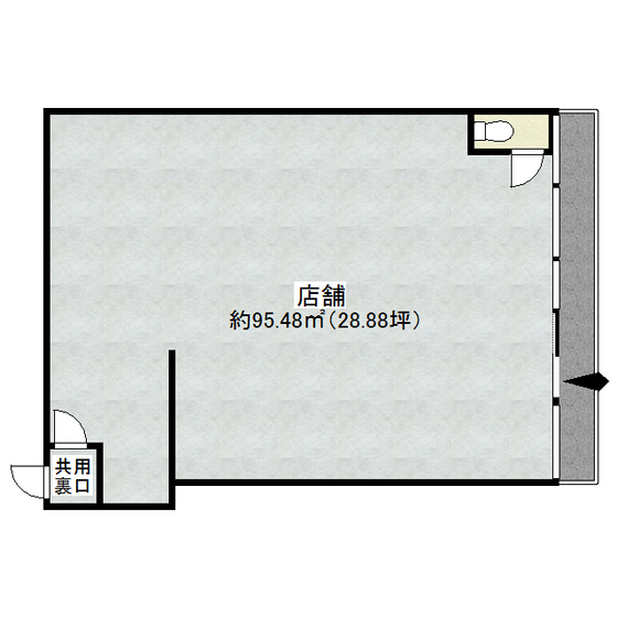 青山北店舗 間取り