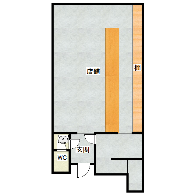 東１条北２丁目８番地２店舗 間取り
