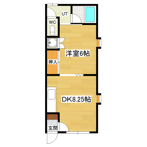 コーポDAISENⅠ（コーポダイセン１） 間取り