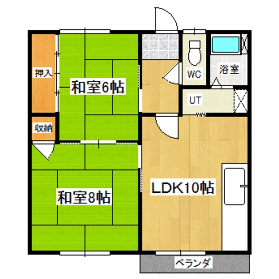 北４コーポ 間取り