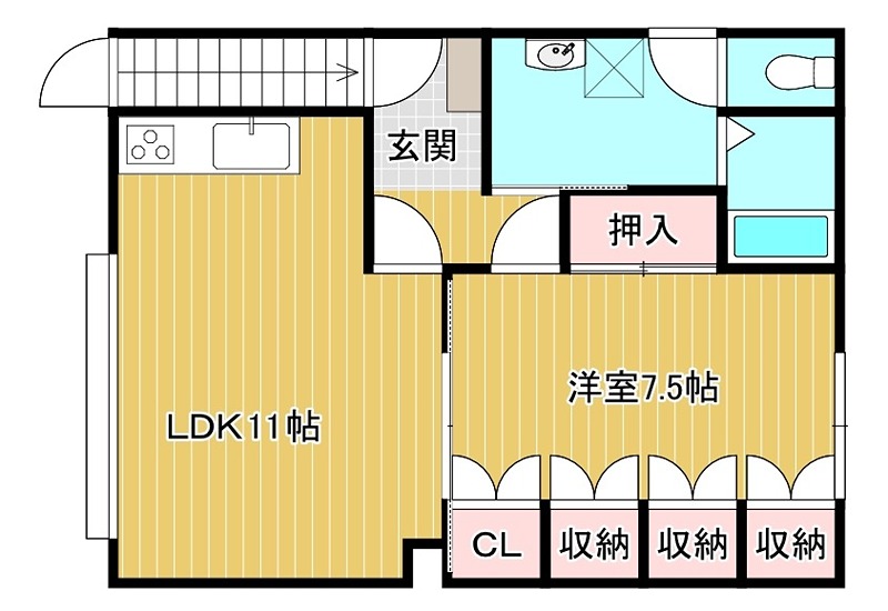 北海道北見市東相内町305番地7 間取り
