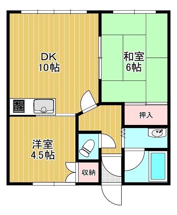 河口マンションＡ 間取り