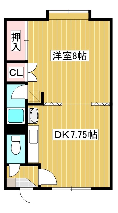 コーポラスササキ３ 間取り