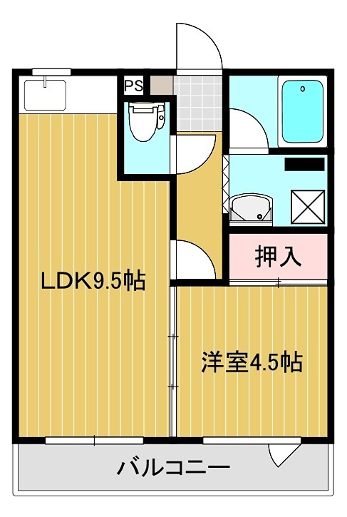 ほのぼのハイツ２ 間取り