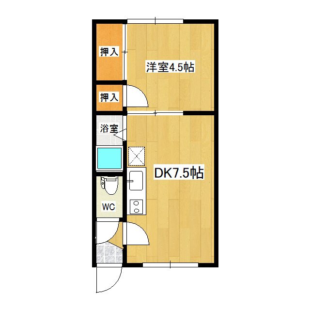 コーポエルム（美山町） 間取り